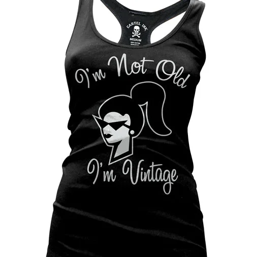 Amazing Value I'm Not Old I'm Vintage Women's Racer Back Tank Top