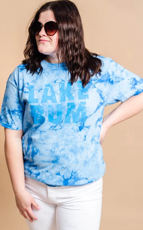 Stock Up Distressed Lake Bum Tie Dye T-shirt** - Final Sale