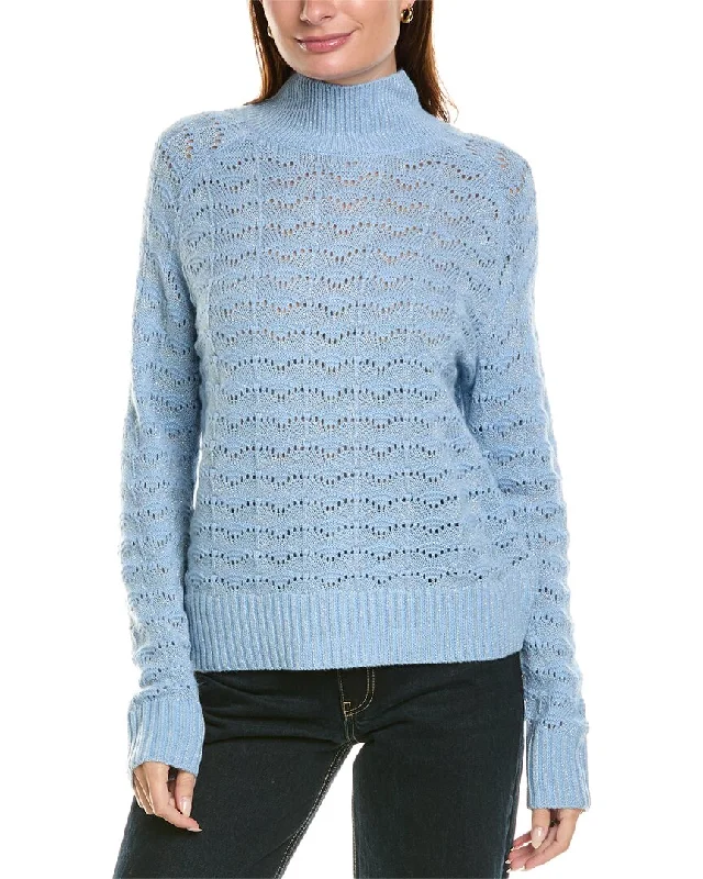 Great Bargain Kier+J Turtleneck Wool & Cashmere-Blend Sweater