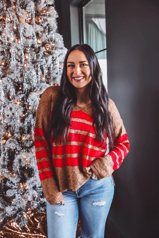 Weekend Price Cuts Galore Ginger Striped Sweater