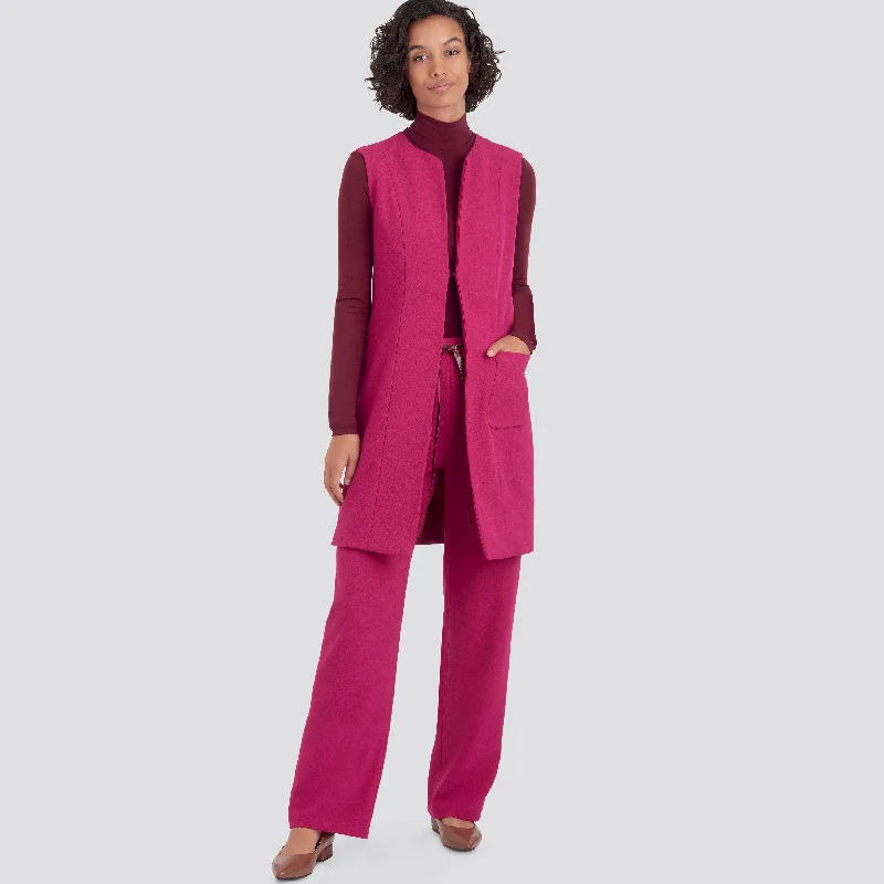 Weekend Specials to Delight Simplicity 9184 Misses' and Women's Waiscoat and Trousers Sewing Pattern