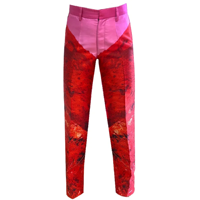 Woman´s classic suit pants österlen pink red