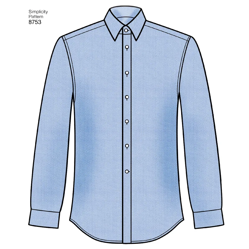 Massive Savings Simplicity 8753 Men's Shirt Pattern