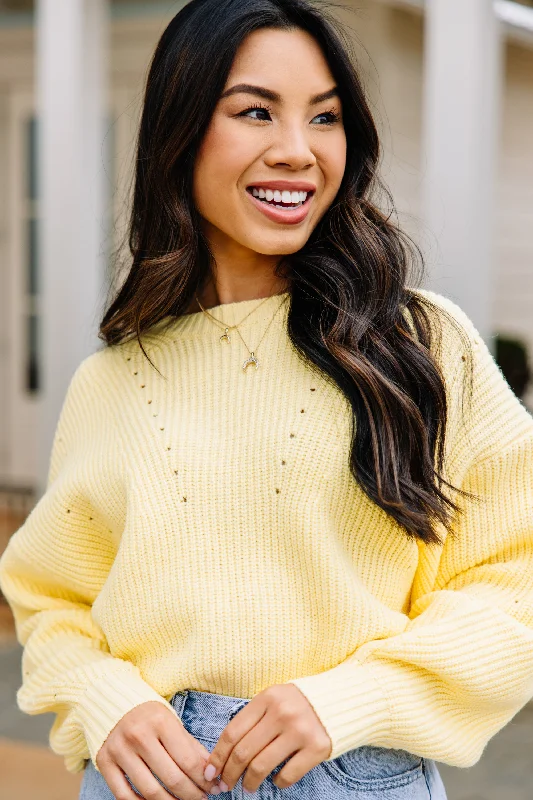 Pay Less Here For You Yellow Sweater
