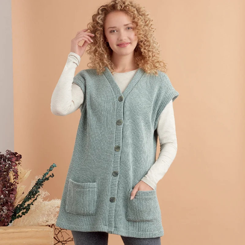 Make Your Weekend Count with Savings Simplicity Sewing Pattern 9374 Misses' Knit Vests