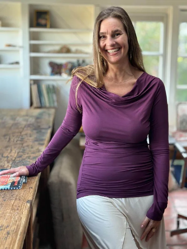 Weekend Deals That Dazzle Long Sleeve Gather Top