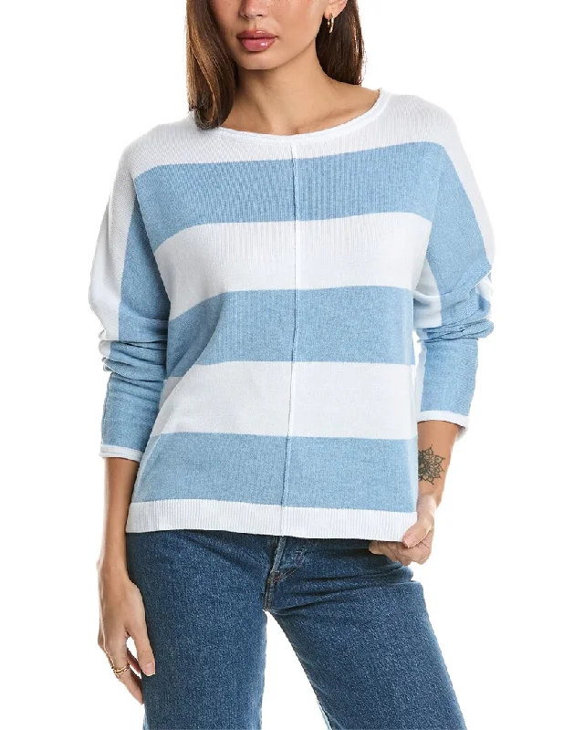 Flash Sale Forte Cashmere Bold Stripe Dolman Sweater