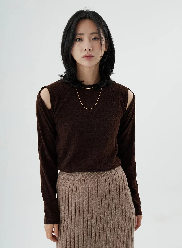 Flash Deal Off-Shoulder Long Sleeve T-Shirt ON02