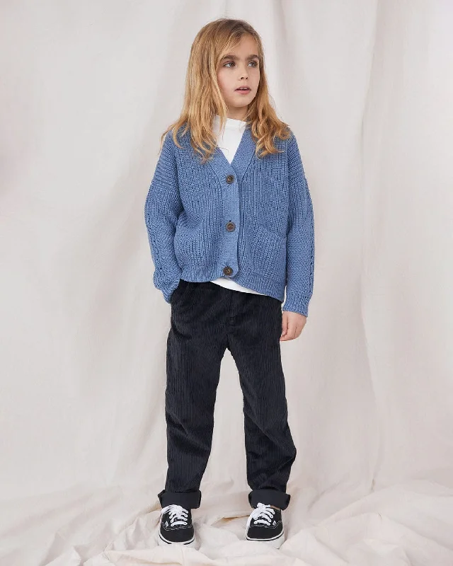 Weekend Discounts to Indulge In Mini Preila: Baltic Blue Merino Wool Cardigan