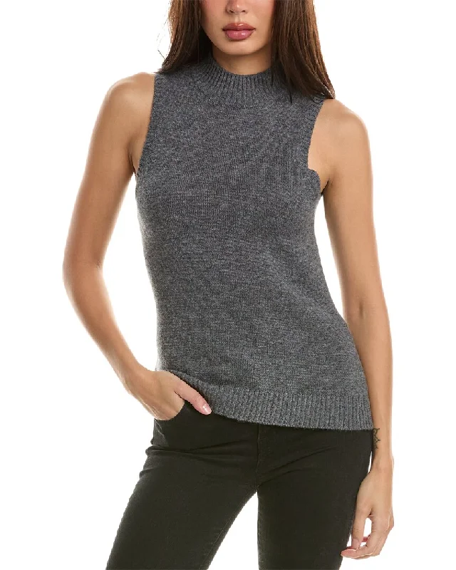 Unwind with Weekend Discounts Hannah Rose Mock Neck Wool & Cashmere-Blend Sweater