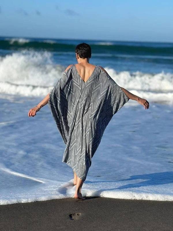 Steal Deal Chevron Print Kaftan Dress