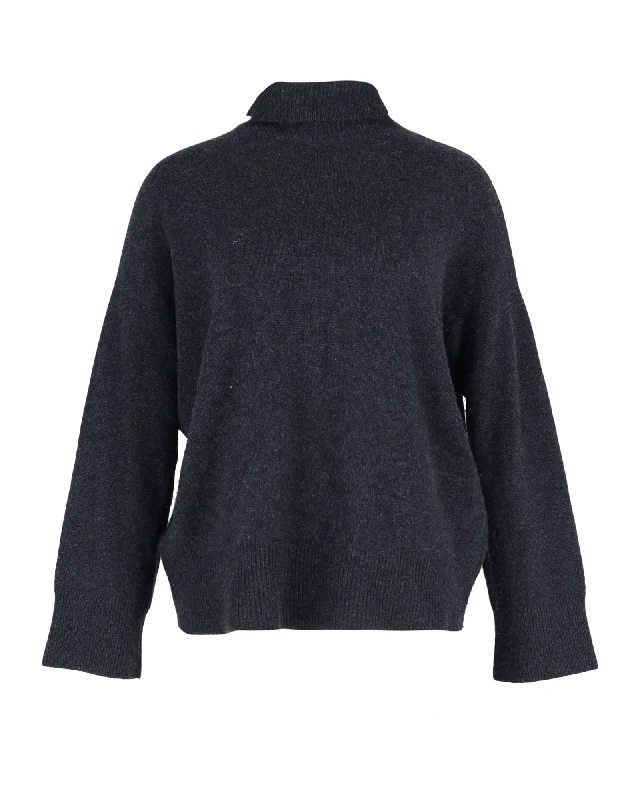 Weekend Offers That Amaze Le Kasha Turtleneck Sweater in Grey Wool