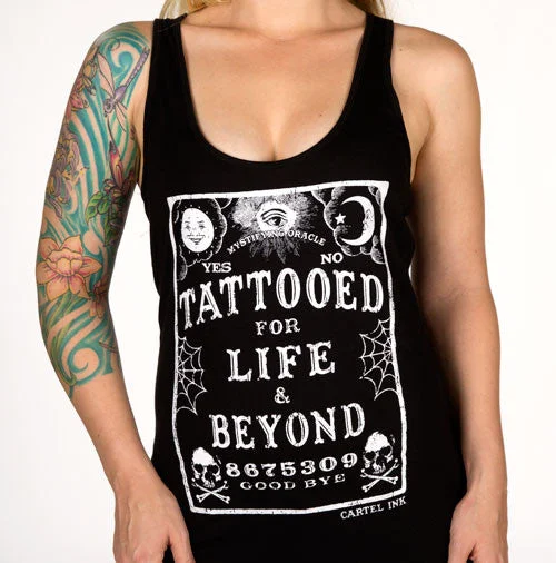 Weekend Offers That Please Tattooed for Life and Beyond Women's Racer Back Tank Top