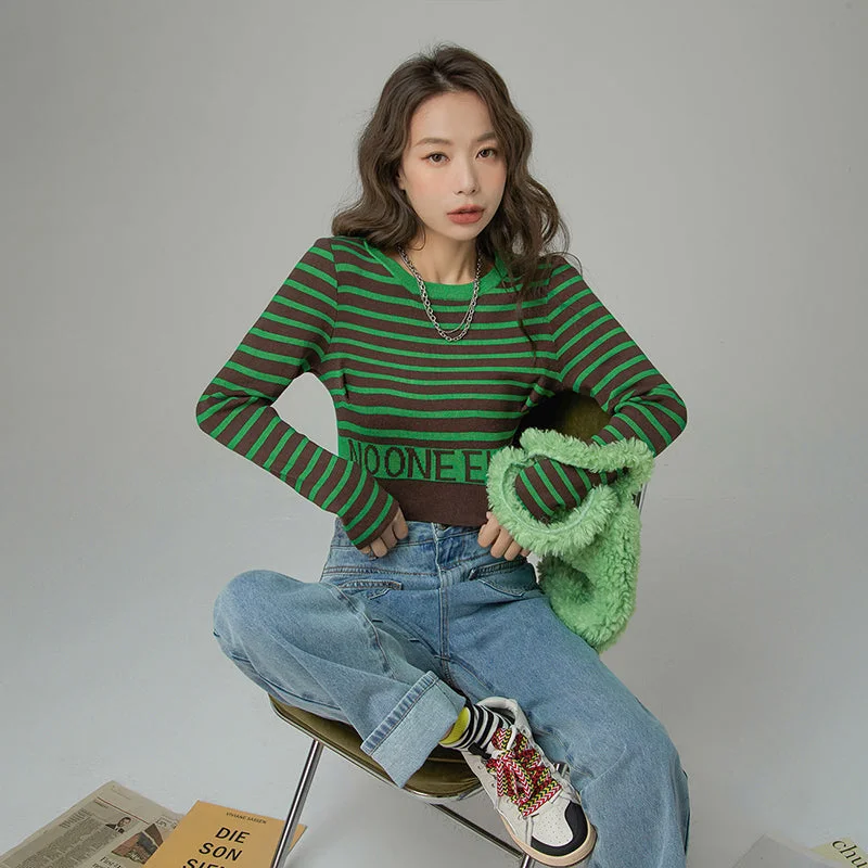 Called What I Want Stripes Knit Top