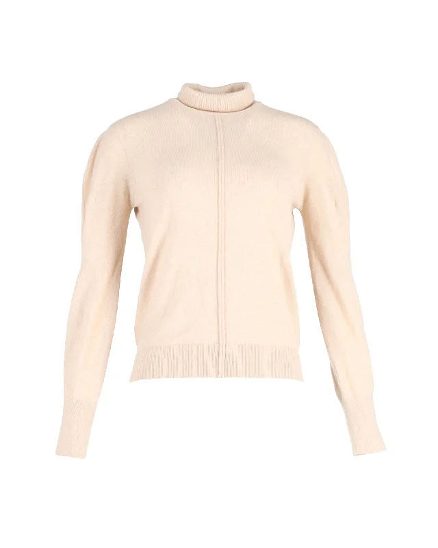 Weekend-Only Price Drops Chloé Angora Turtleneck Sweater in Cream Wool