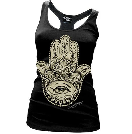 Unbeatable Prices Hamsa Tattoo Women's Racer Back Tank Top