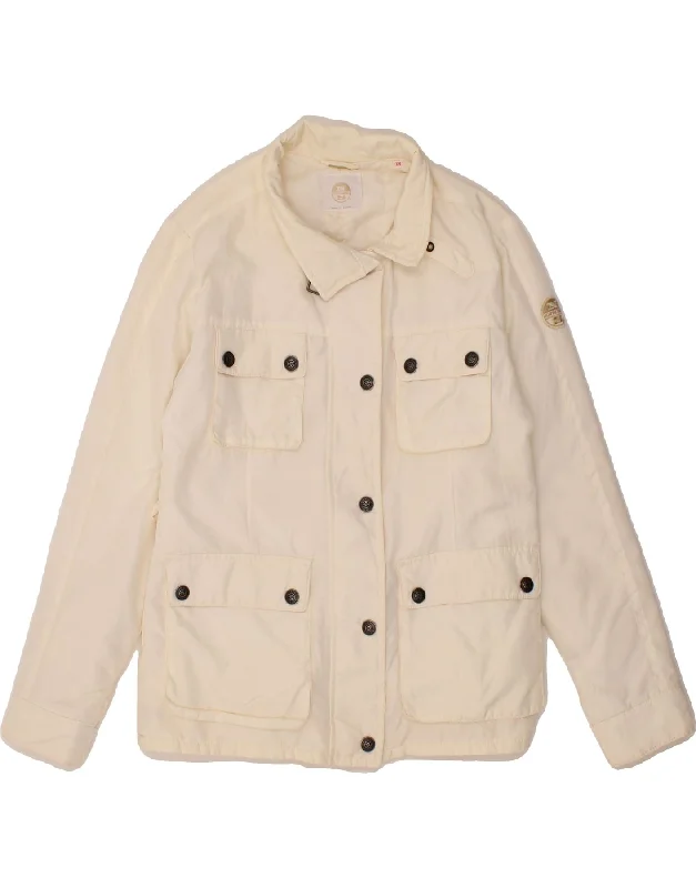 NORTH SAILS Womens Utility Jacket UK 6 XS Off White Polyamide