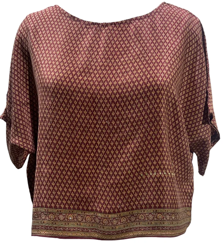 Limited Offer PRC4750 Avatar Pure Silk Boxy Top