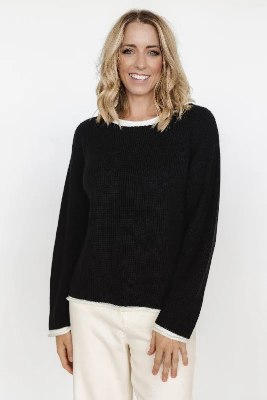 Weekend Special Tiffany Knit Sweater | Black + Off White