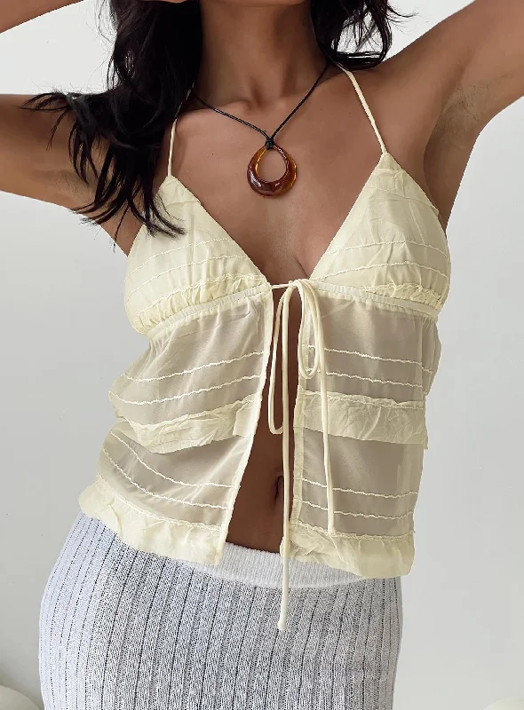 Chantria Top Lemon Ruffle