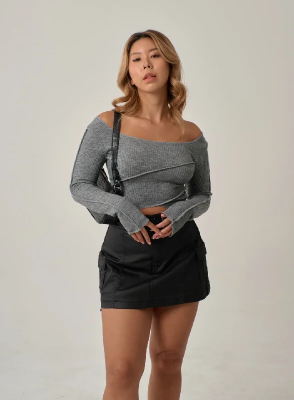 Extra Savings Off-Shoulder Knit Top IN22