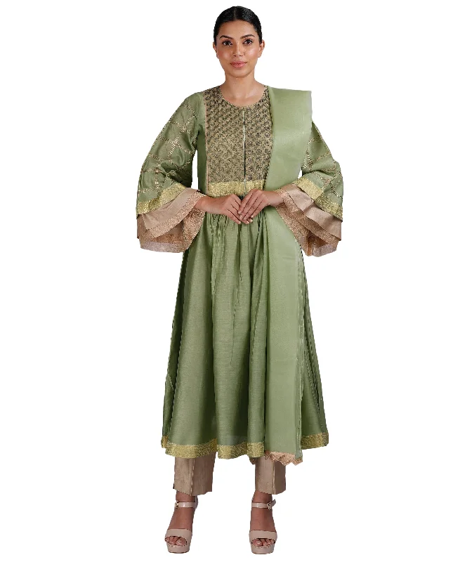 Online Deal Olive Green Salwar