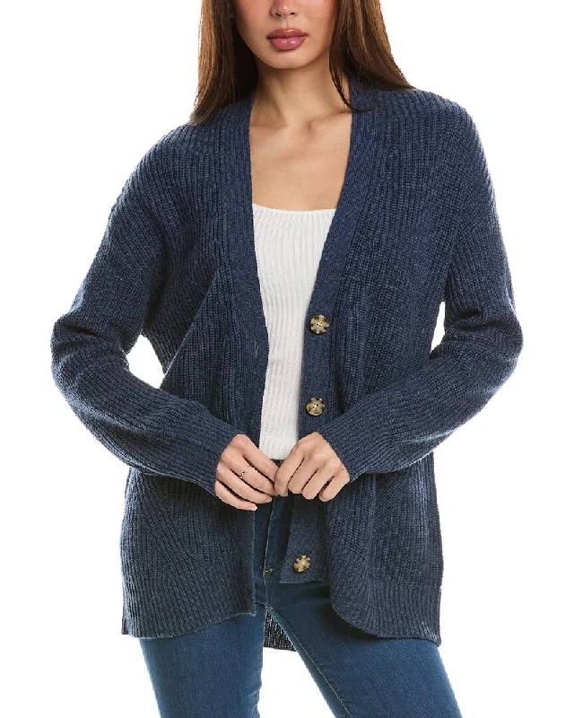 Year-End Sale Hannah Rose Oversized Shaker Wool & Cashmere-Blend Cardigan