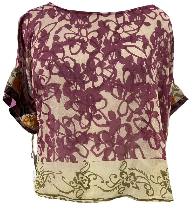 Hurry Up PRG1254 Bromodideuterio Sheer Avatar Pure Silk Boxy Top