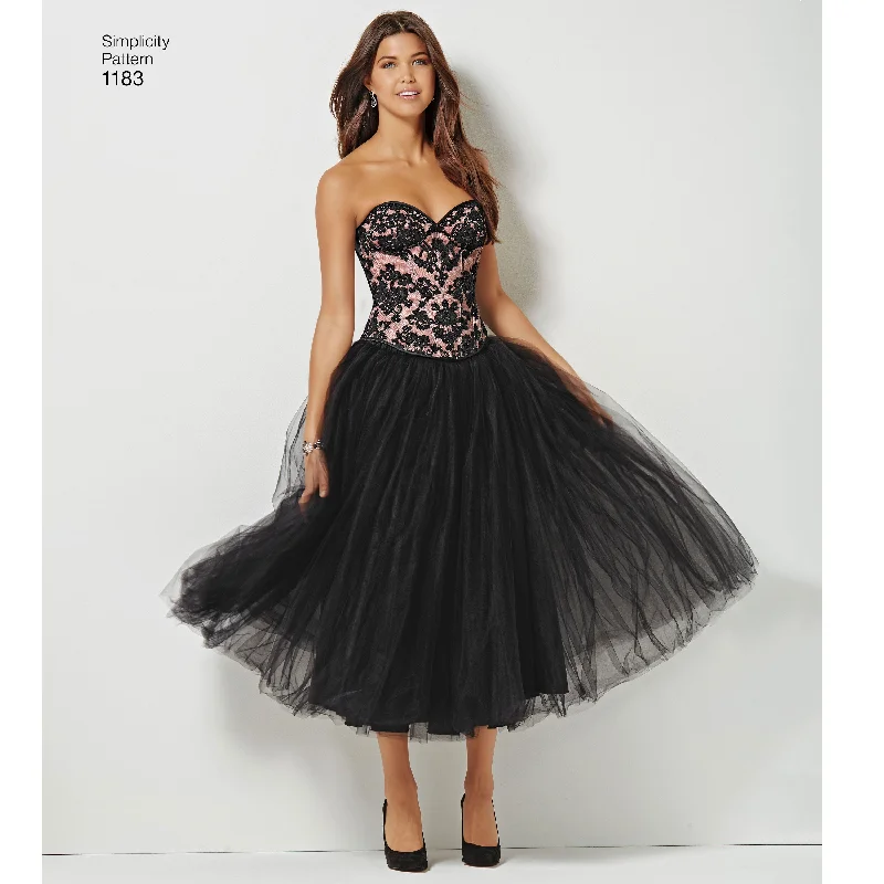 Simplicity Pattern 1183 Misses' and Plus Size Corsets