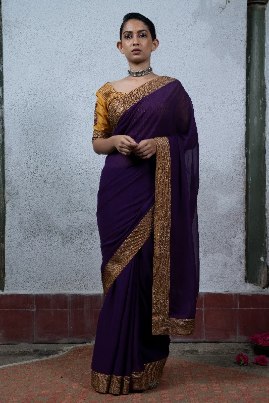 Act Fast Jaji: Violet Saree