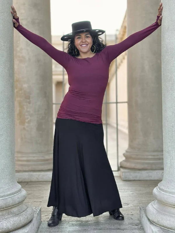 Act Now Long Sleeve Boatneck Top
