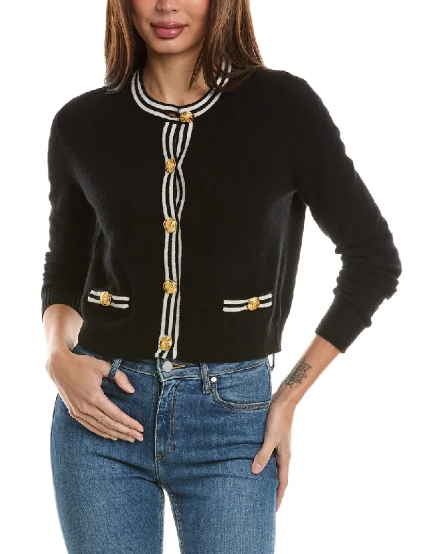 Markdown Sale Hannah Rose Double Tipped Cropped Cashmere Cardigan