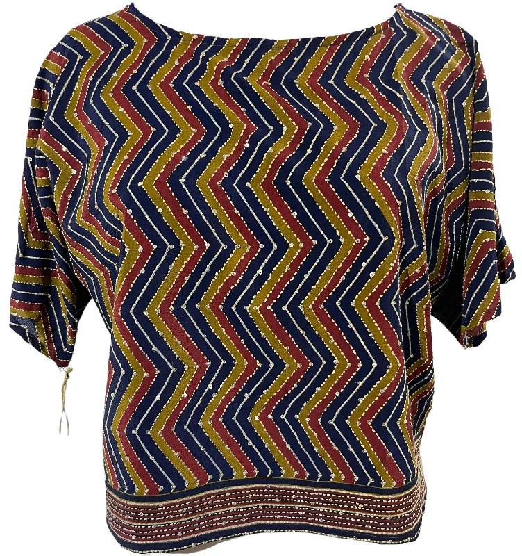 Weekend Savings Extravaganza PRC1158 Menecrates Avatar Pure Silk Boxy Top