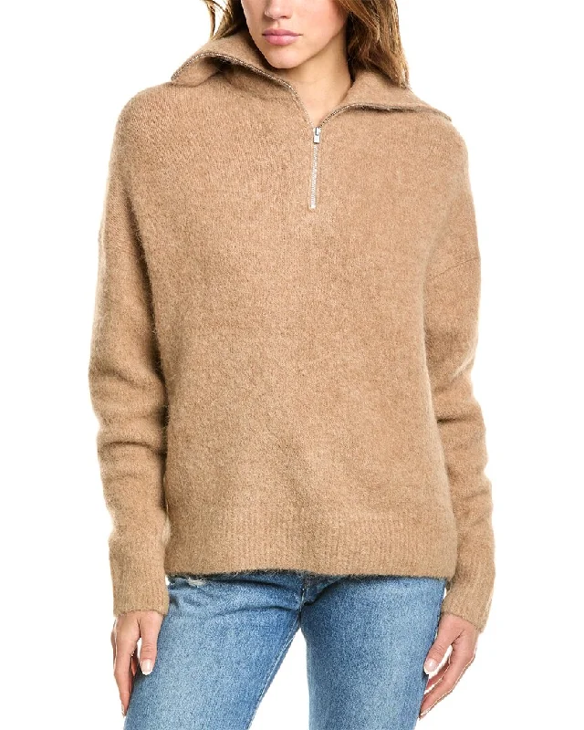 Weekend Extravaganza: Shop Now Vince 1/4-Zip Alpaca-Blend Sweater