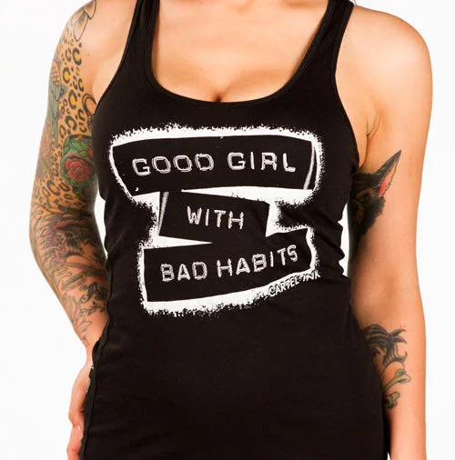 Good Girl Bad Habits Women's Racer Back Tank Top