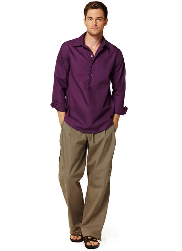 Burda 7525 Mens' Long Sleeve Shirt Pattern