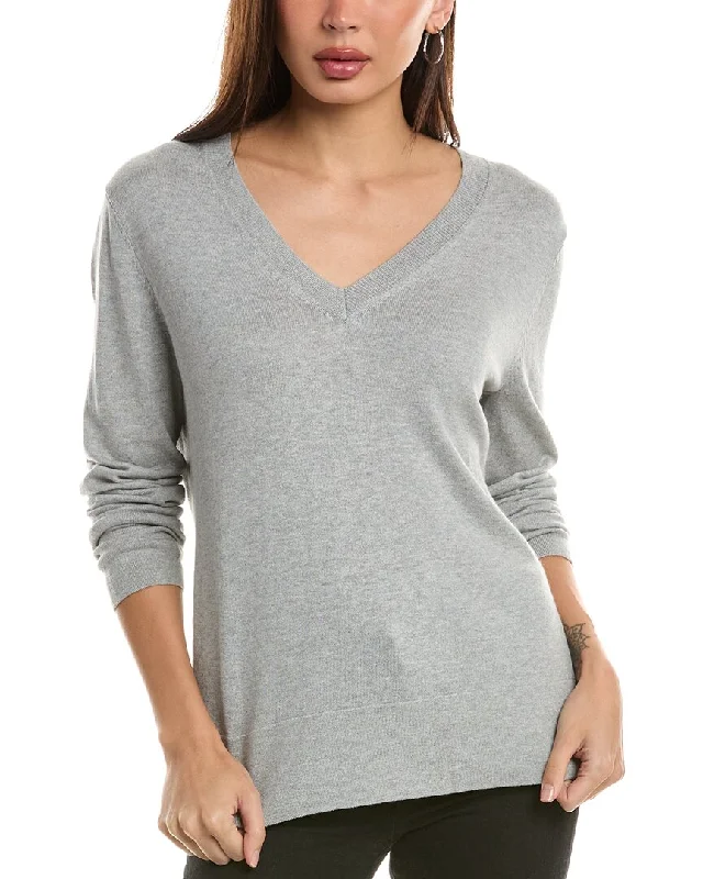 Savings Soar This Weekend Hannah Rose Santa Monica Cashmere-Blend Pullover
