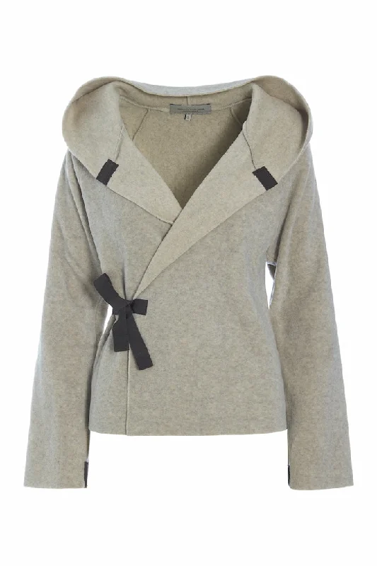 Weekend Bargains to Snag CLASSIC FLEECE WRAP CARDIGAN - 1009 - SAND