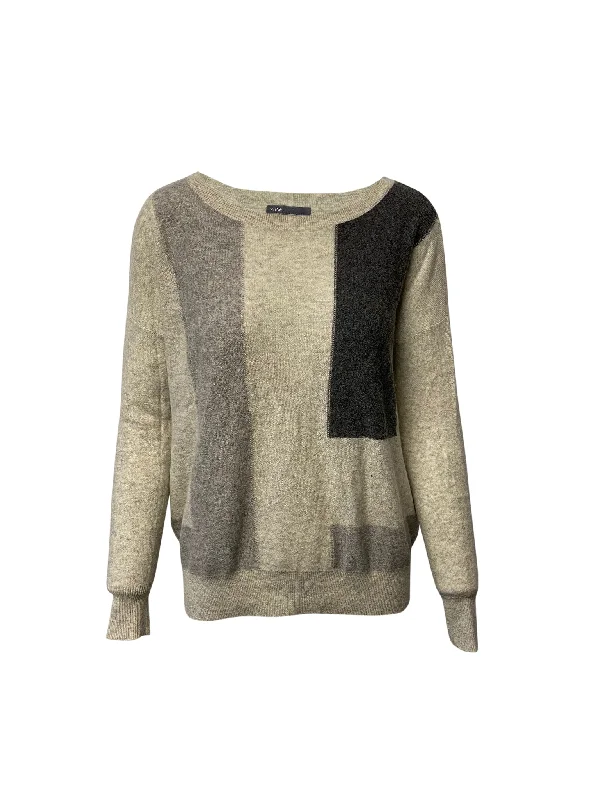 Weekend Bargains to Cherish Vince Colorblock Sweater in Multicolor Cashmere