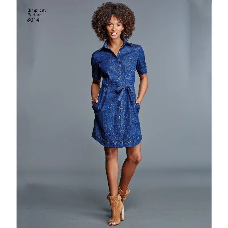 Simplicity Pattern 8014  Vintage shirt dress