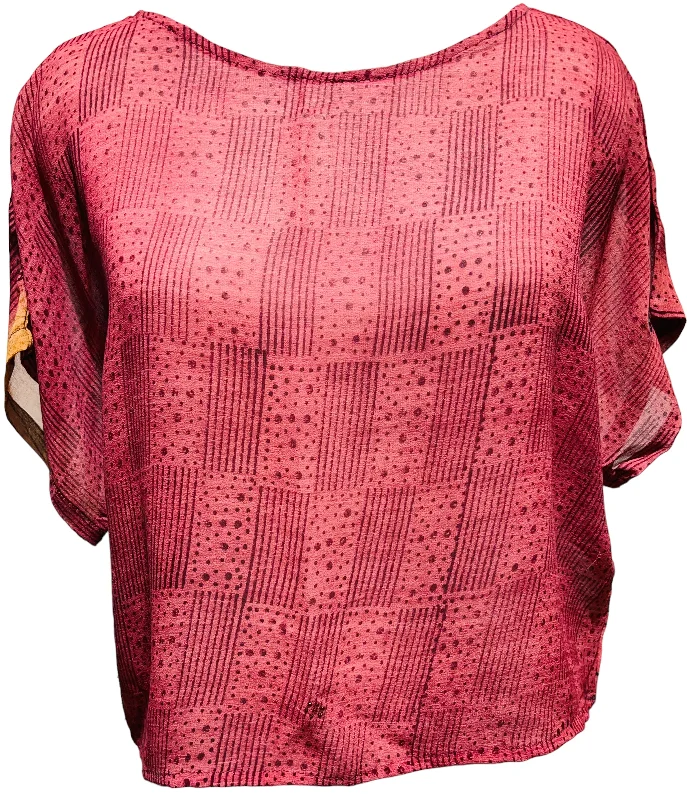 Weekend Specials to Snag PRG3518 Sheer Avatar Pure Silk Boxy Top