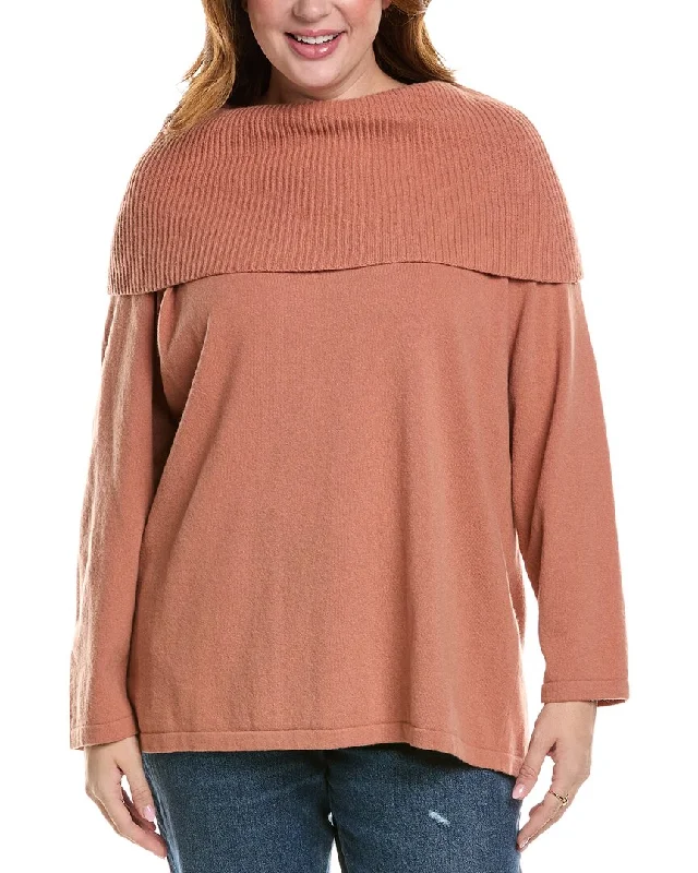 Flash Sale Marina Rinaldi Plus Addetto Wool & Cashmere-Blend Sweater