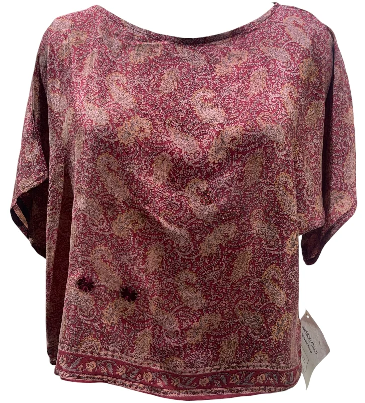 Weekend Discounts to Enjoy PRC4761 Avatar Pure Silk Boxy Top