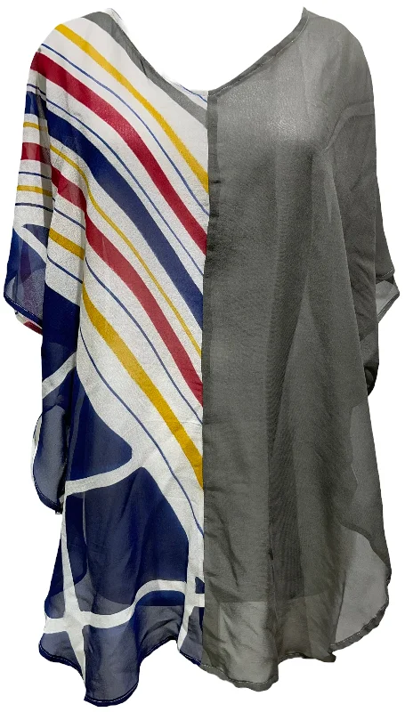 Take Advantage PRG2398 Field Sparrow Sheer Avatar Pure Silk Waterfall Top
