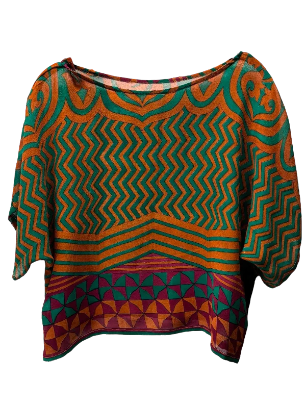 Weekend Deals That Sparkle Mitski Sheer Avatar Pure Silk Boxy Top