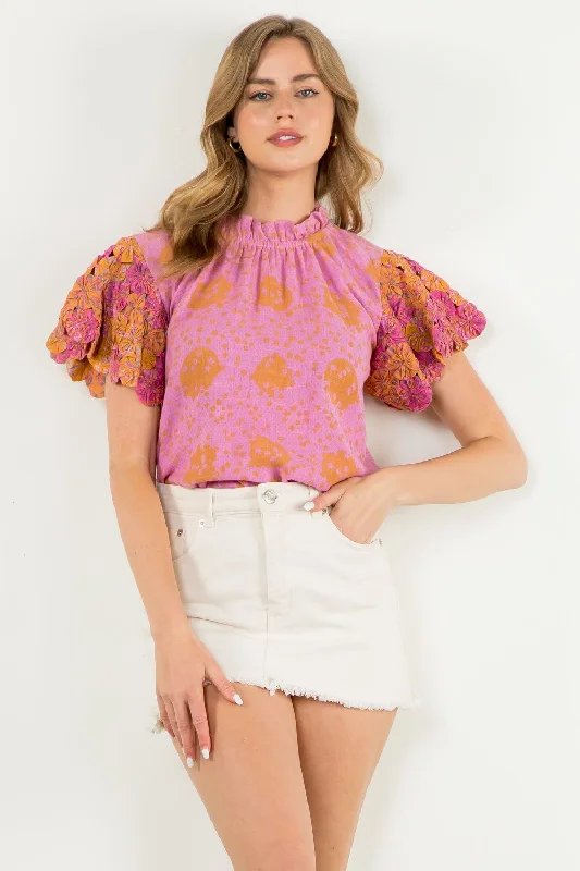 Weekend Bargains to Snag Edita Handmade Flower Sleeve Top