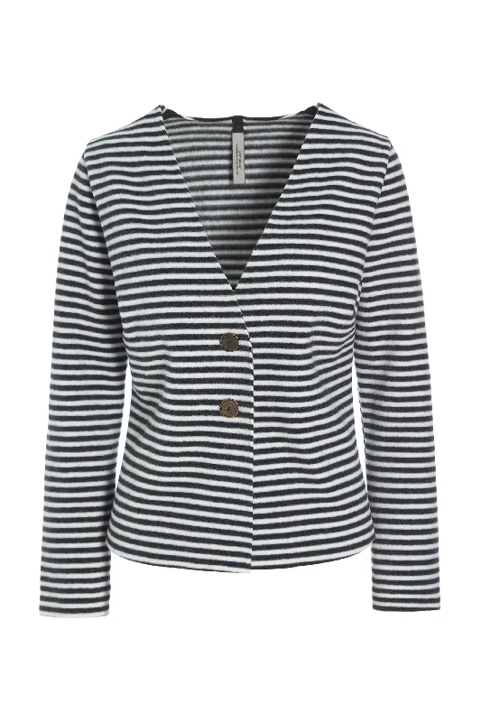 Weekend Savings Extravaganza JACKET - 7167 - STRIPES B&W