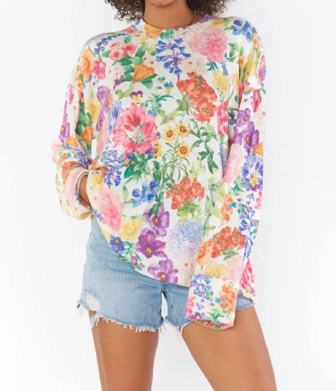 Clearance Sale Sue Cuffed Sweater In Multi