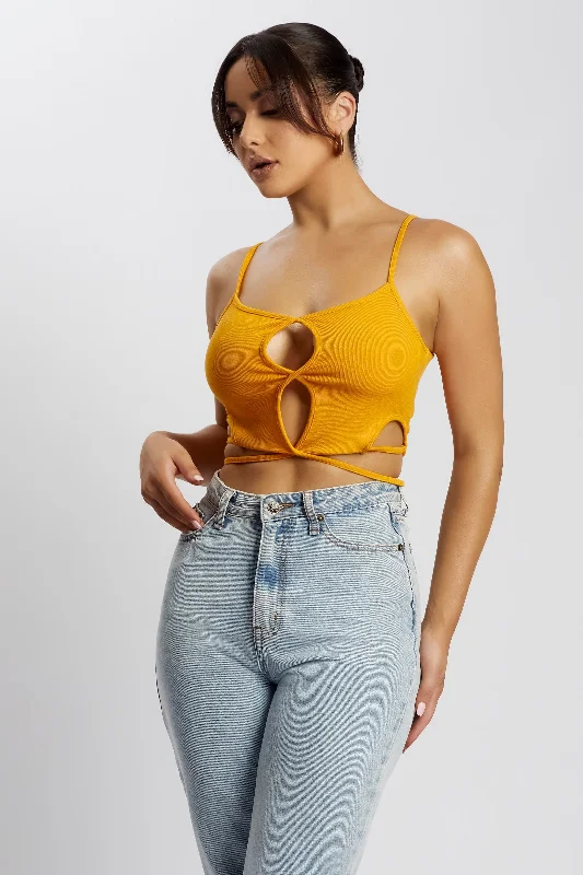 Crazy Savings Ayesha Cut Out Singlet - Mango