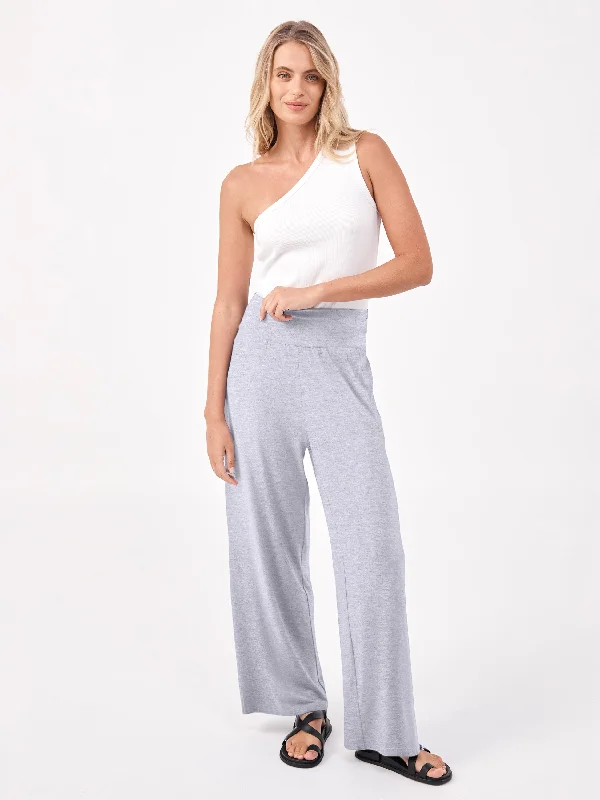 Nomad Modal Wide Leg Pant - Melange Grey